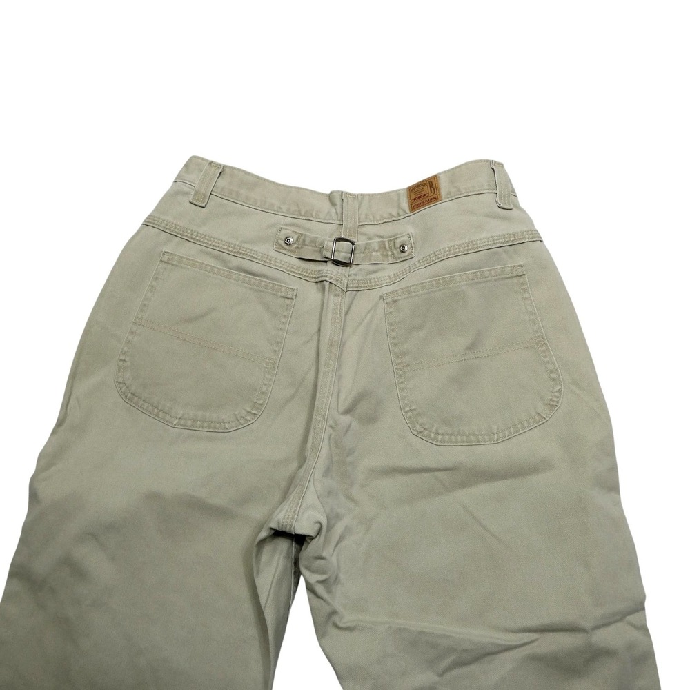 Riders Jeans Mens 32x29 Beige Straight Leg Buckle Back 5 Pocket Denim Pants